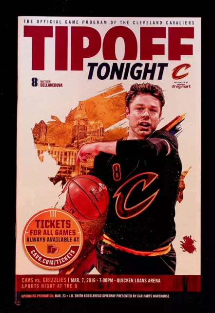 Cleveland Cavaliers Memphis Grizzlies NBA Game Program 2016 Championship Season