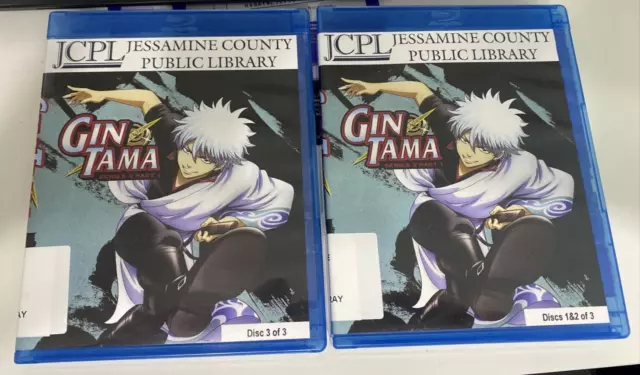 Gintama - Series Three Part 1 One (Blu-ray, 3-Disc) - - - - EX LIBRARY COPY