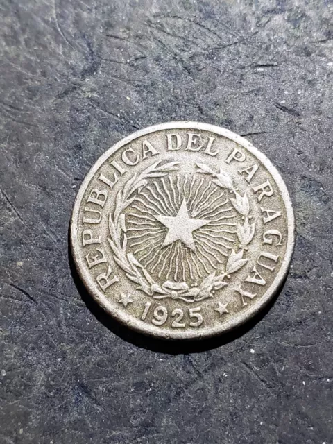 1925 Paraguay 1 Peso Coin **1 Year Type Coin** #21