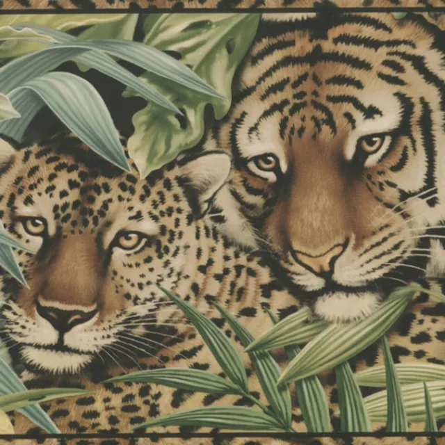 African Jungle Animals Wallpaper Border - 15 feet length - "FREE SHIPPING" 469 2