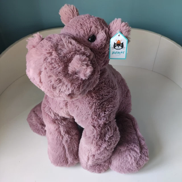 NEW JELLYCAT HUGGADY Hippo Large HUG2HL Retired BNWT With Tags £225.00