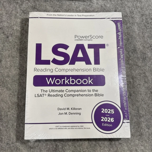 POWERSCORE LSAT WORKBOOK 2025-2026 Logical Reasoning Bible Reading ...