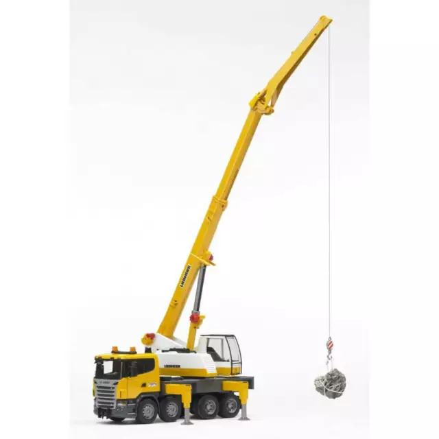 Bruder 03570 - SCANIA R-series Liebherr Mobile Crane with Light and Sound 1:16 3