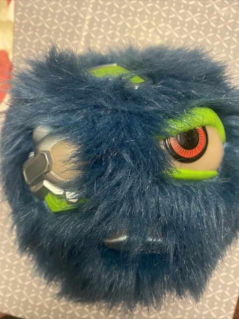 SMASHA BALLZ VIBRATES & Sounds Blue Hairy Monster Slammer Soft Toy Ball ...