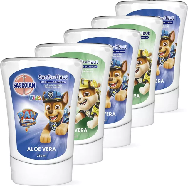 Sagrotan No-Touch Kids Nachfüller Aloe Vera Handseife Paw Patrol  5 x 250 ml