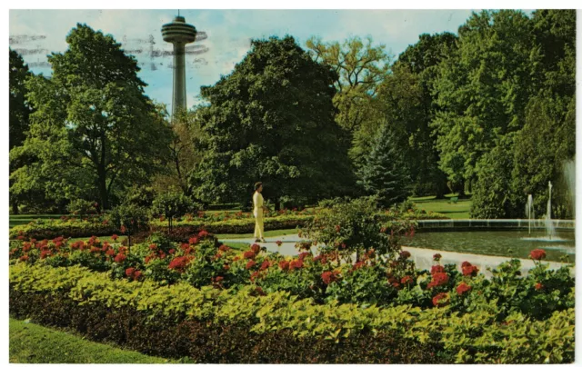 Niagara Falls Skylon Tower Queen Victoria Park, Ontario Canada Postcard