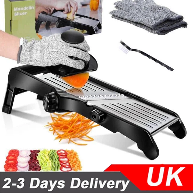 MANDOLIN SLICER CRINKLE Chips Cutter Wave Fruit Vegetable Veg Stainless
