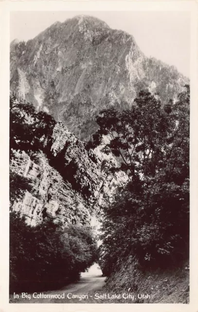 RPPC Big Cottonwood Canyon Brighton Ski Resort Utah Photo Vtg Postcard A16