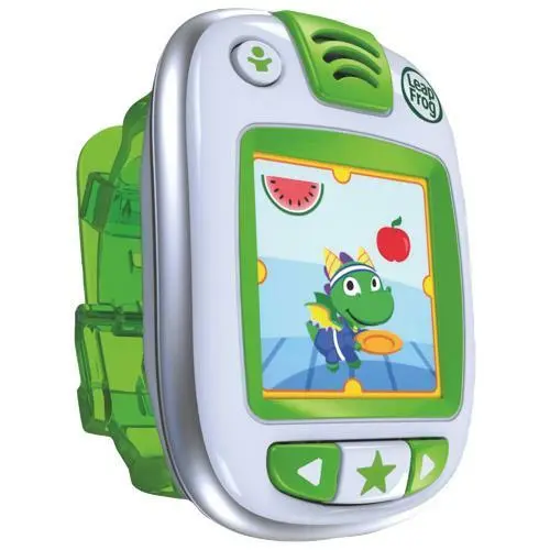 D' Watch W/ Mop Face & Activity For Children - Leapband Green Leapfrog - New 3