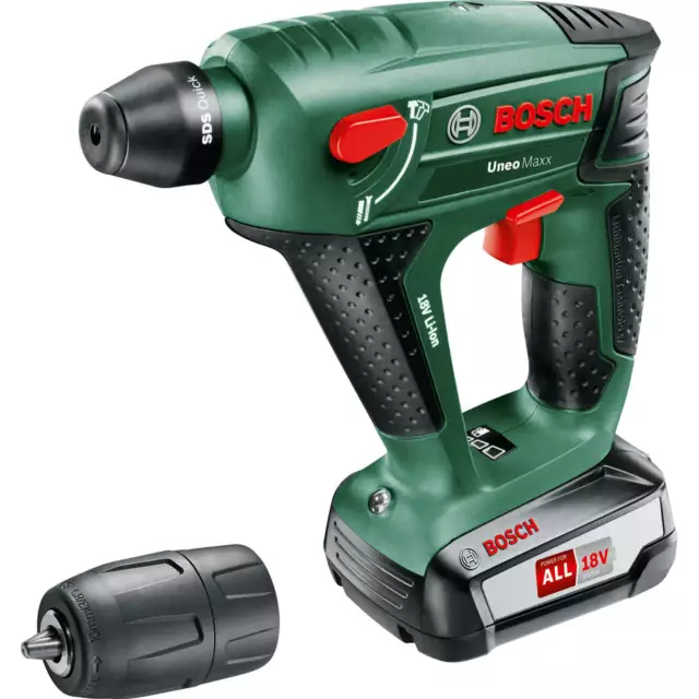 Bosch UNEO MAXX 18 LI P4A 18v Cordless Rotary Hammer Drill 2 x 2ah Li-ion