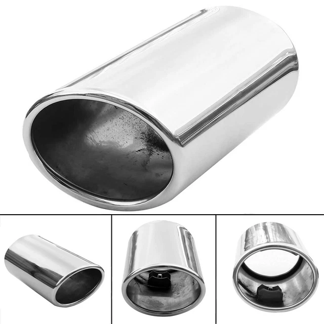 Auspuffblende Edelstahl Chrom - Universell Für Auspuffrohre Bis 45mm Durchmesser