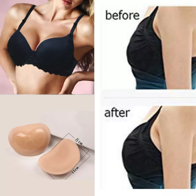 1 Pair Silicone Gel Bra Breast Enhancers Push Up Pads Chicken Fillets Inserts AU 2