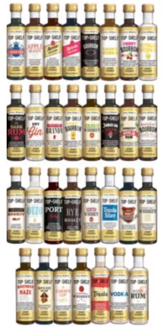 Top Shelf Essence - Choose From 50 Whiskey Flavorings For Neutral Still Spirits