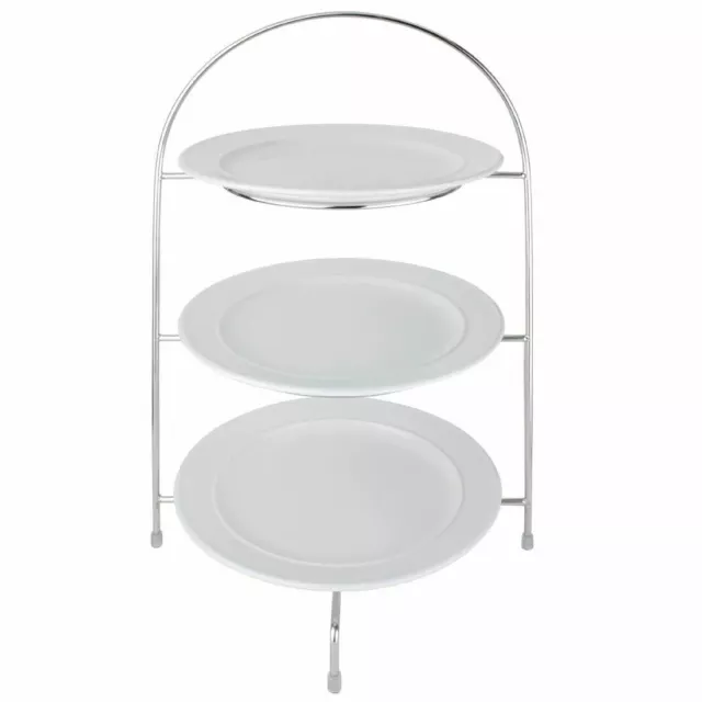 Afternoon Tea Stand for Plates Made of Chrome 490(H) x 295(W) x 290(D)mm 2