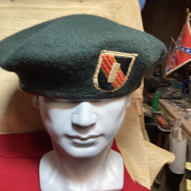 VIETNAM WAR 5TH Officers SPECIAL FORCES” MIKE FORCE” GREEN BERET Cap