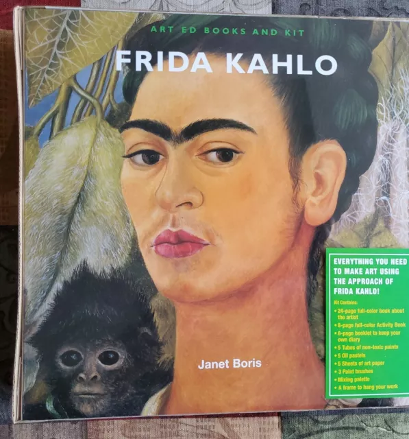 Libros de edición de arte y kit de Frida Kahlo de Janet Boris ¡NUEVOS! ¡SELLADO DE FÁBRICA!