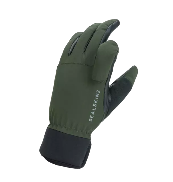 SealSkinz Waterproof All Weather Lightweight Shooting Gloves Olive/Black