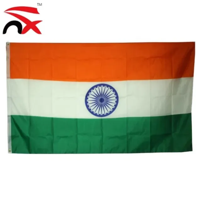Large India Flag Indian National Cricket Fans Supporters World Cup 5 x 3 Ft New