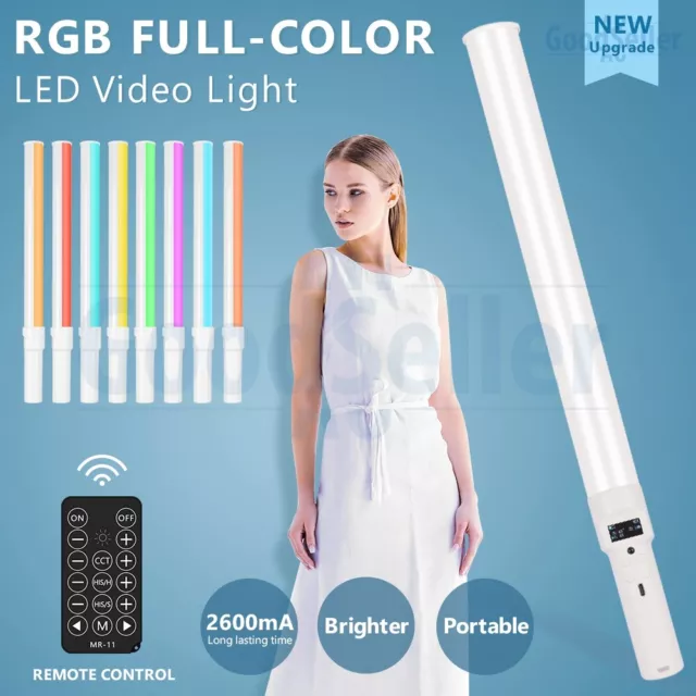 RGB Full-Color LED Light Wand Handheld Fill Light Photography Light Stick Bar AU