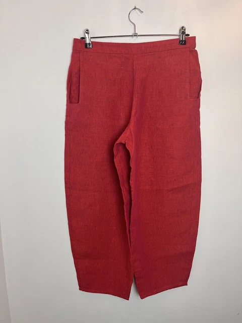 ELEMENTE CLEMENTE Artisan Baird Mcnutt Irish Linen Balloon Leg Trousers Size 2