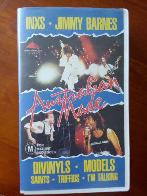 Australian Made  VHS Tape 1987 Live  PAL, INXS BARNES DIVINYLS SAINTS  MODELS