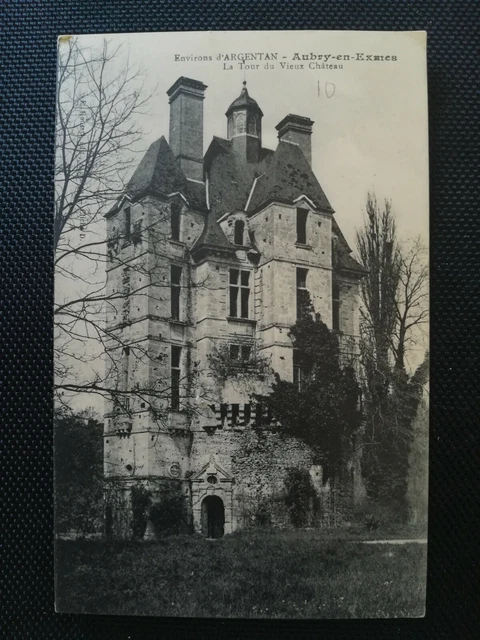 CPA 61 Environs d'ARGENTAN - AUBRY-EN-EXMES - La Tour du Vieux Château