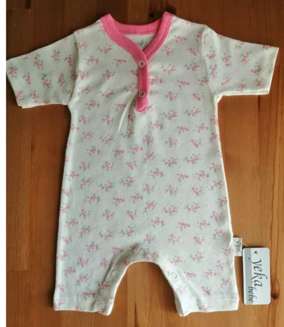 !Sale! Baby Girl Sleeper Sleepsuit Romper, Pack of 2,100% Cotton,3 Months, 62 cm