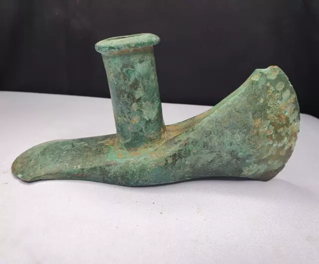 Circa 1800-600 BC Ancient Luristan Bronze Double Axe-Head Luristan Empire