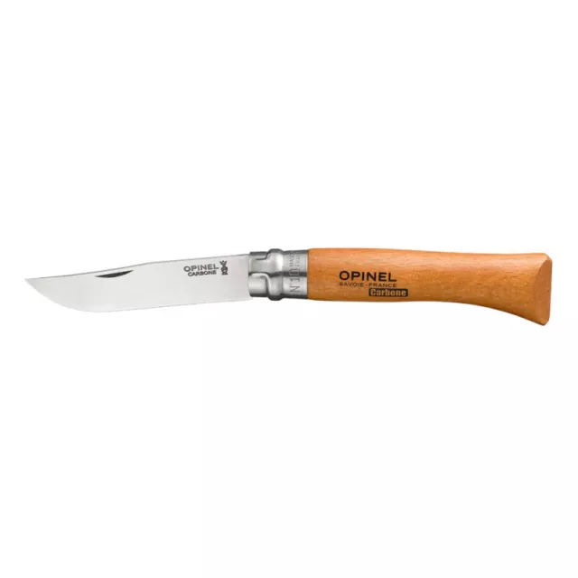 Couteau De Poche Opinel Carbone N°10 Collection Militaire Survie Bivouac Chasse