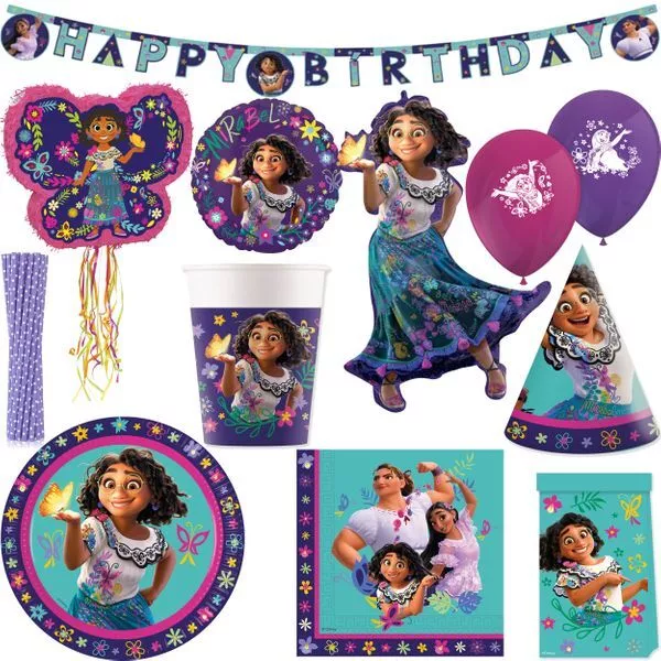 Encanto Decoración de Cumpleaños Niños Cumpleaños Decoración de Fiesta Set Kit