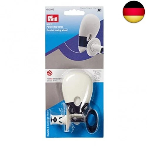 Prym 610943 Parallelkopierrad Multi Ergonomics, pflaumenblau, weiß, One Size