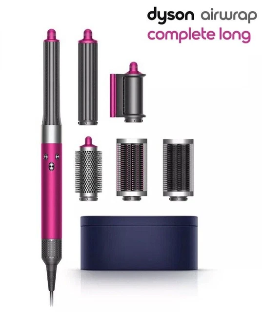 DYSON AIRWRAP HS05 Complete Set Multi Styler Fuchsia/Nickel Long Barrel