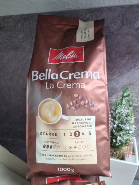 4 X Melitta Bella Crema Espresso ganze Bohnen 1kg