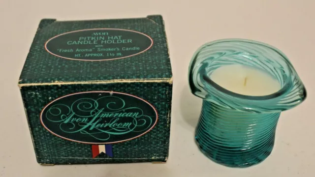 Vintage 1981 Avon "PITKIN HAT" Fresh Aroma Fragrance Smoker's Candle - NEW!!! 2