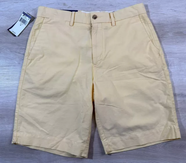 NWT Polo Ralph Lauren Mens Shorts Yellow 35 Classic Fit 9" Chino Polo Logo