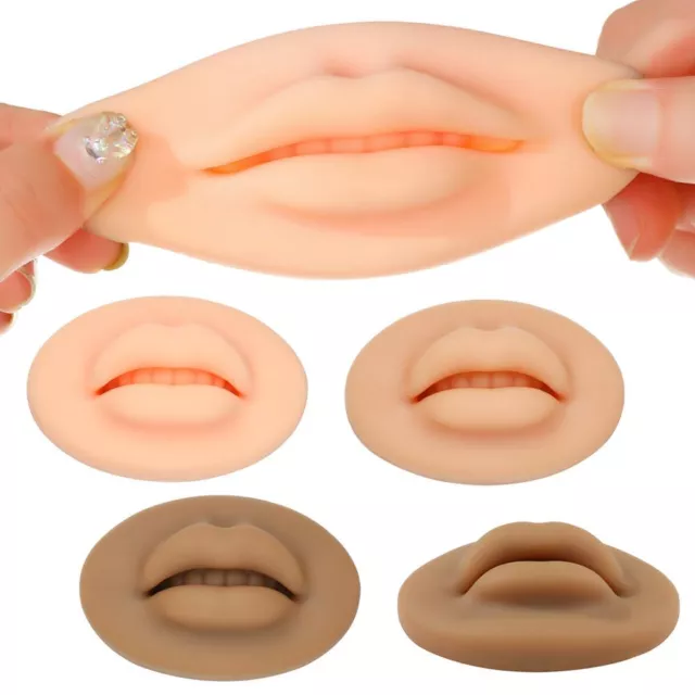 Soft Silicone Skin Open Mouth 3D Practice Lip For Permanent Makeup Artists