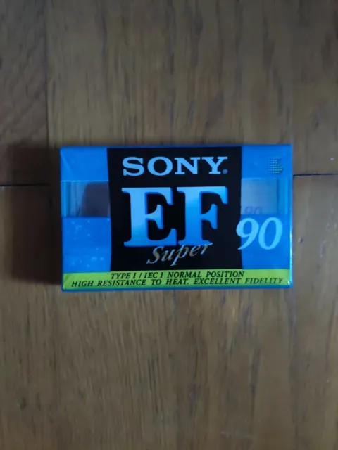 Cassette  K7 audio   SONY  Super EF 90 min Type I NEUVE NEW   vierge