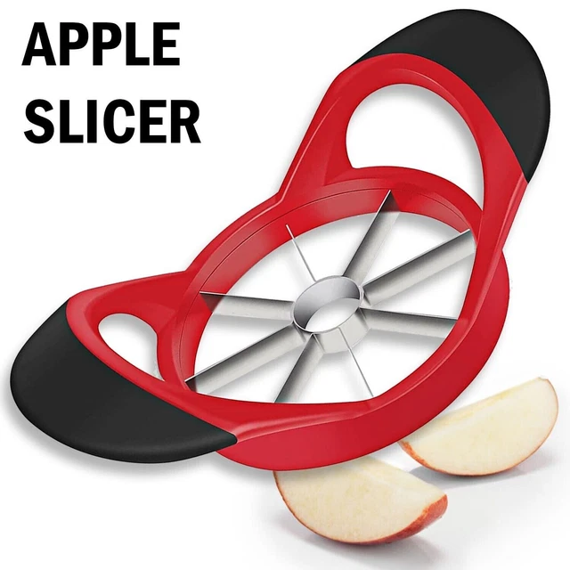 Apple Corer Slicer Fruit Cutter Stainless Steel Press Chopper Kitchen Tool