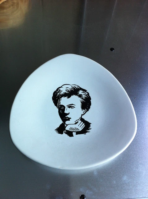 Assiette Longwy - Arthur RIMBAUD numérotée, décor à la main