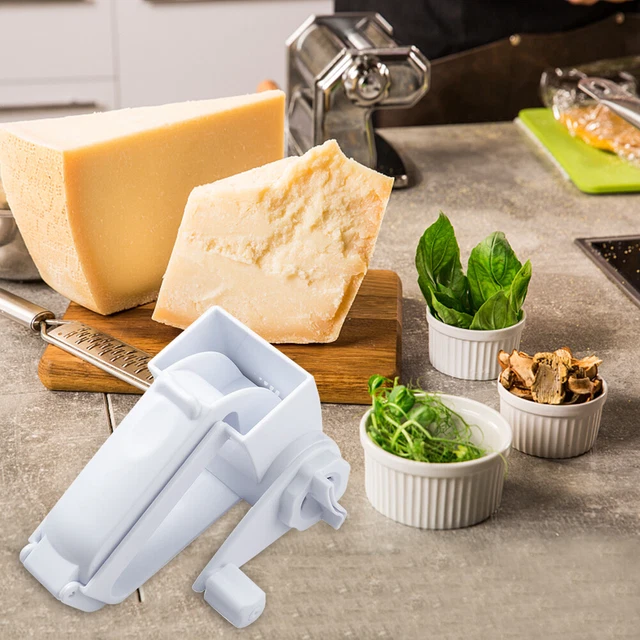 Grattugia per formaggio in acciaio inox con manico. Grattugia