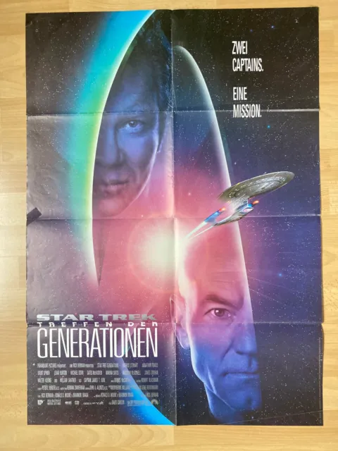 Filmposter * Kinoplakat * A1 * Star Trek VII - Treffen der Generationen * 1995