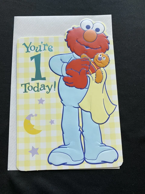 1st Birthday Elmo Card  American Greetings Card One Year Old Birthday