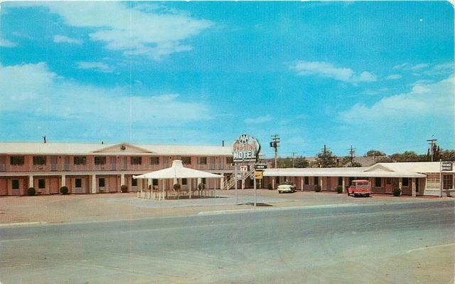 Auto 1950s Rte 66 Sea Shell Motel Holbrook Arizona Postcard Hwy 66 Phoenix 7100