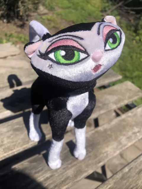 Bratz  Petz  Catz Toy Pet Cat Plush Black And White Poseable