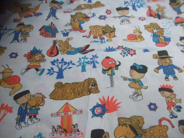 60s 70s vintage duvet magic roundabout set single plus 2 pillow cases