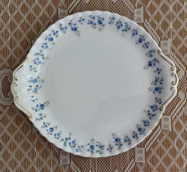 Royal Albert Large Cake Plate MEMORY LANE Bone China England c1970s