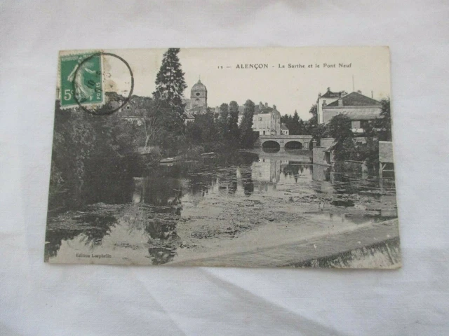 Cpa Orne 61 La Sarthe Et Le Pont New