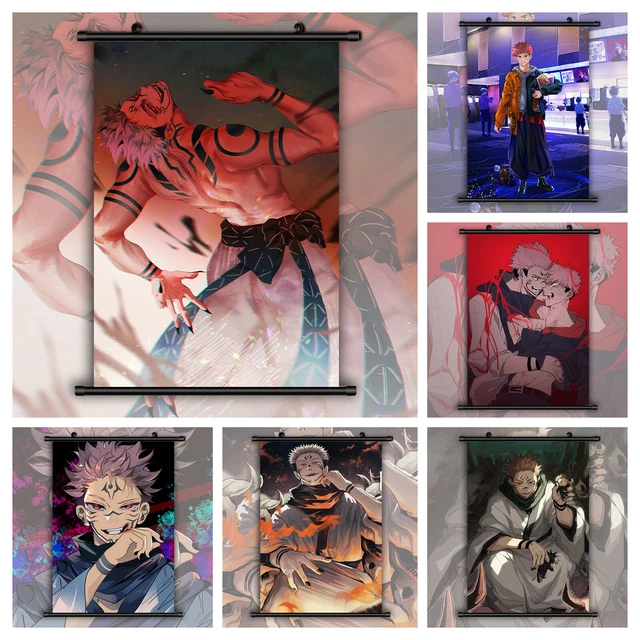 JUJUTSU KAISEN ITADORI Yuji Ryomen Sukuna HD Canva Wall Poster Scroll ...