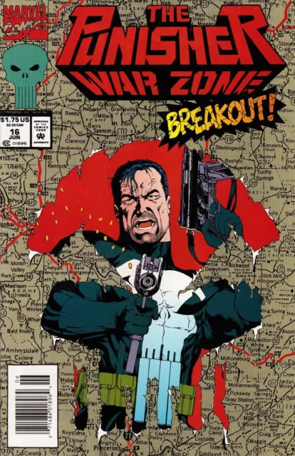 The Punisher: War Zone #16 Newsstand Cover (1992-1995) Marvel
