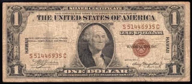 Series 1935 A Fr 2300 Hawaii 1 Dollar Silver Certificate Circulated